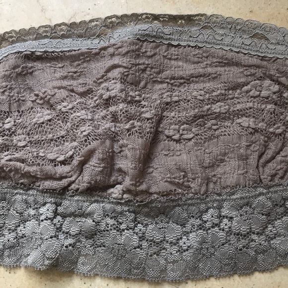 Free People strapless bandeau with lace trim - Picture 5 of 9